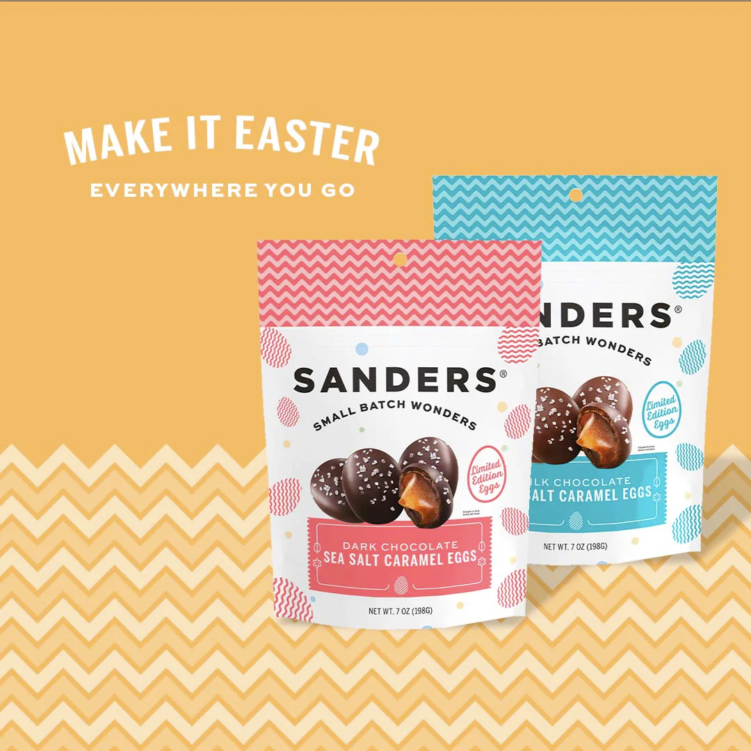 Dark Chocolate Sea Salt Caramel Egg 7 oz. Pouch - Image 4