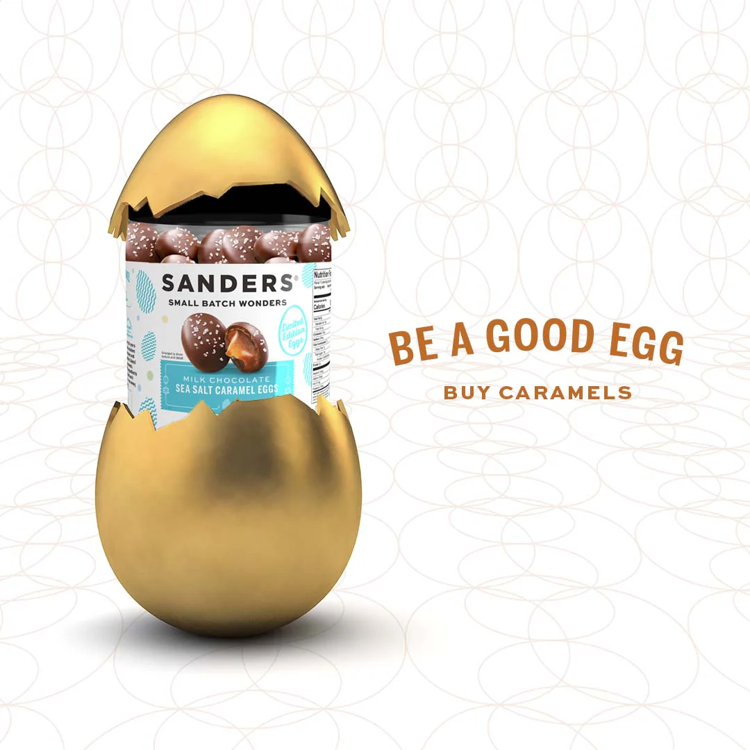 Milk Chocolate Sea Salt Caramel Easter Egg 18 oz. Tub - Image 3