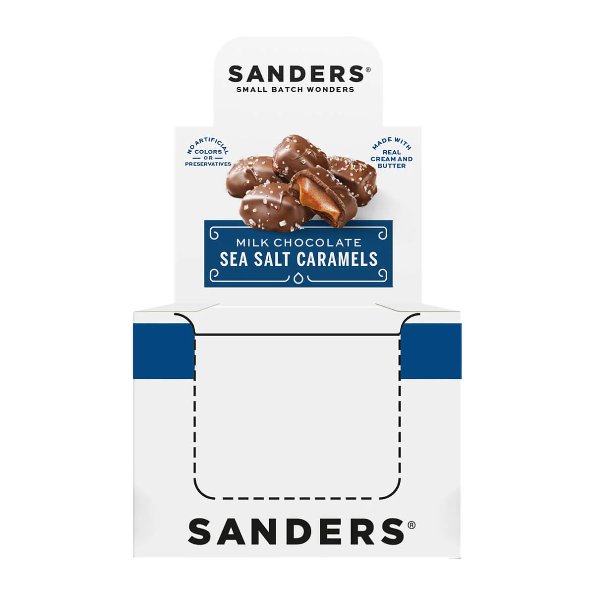 Sanders Candy - Milk Chocolate Sea Salt Caramels 3-Piece (Pack of 8) - Image 3