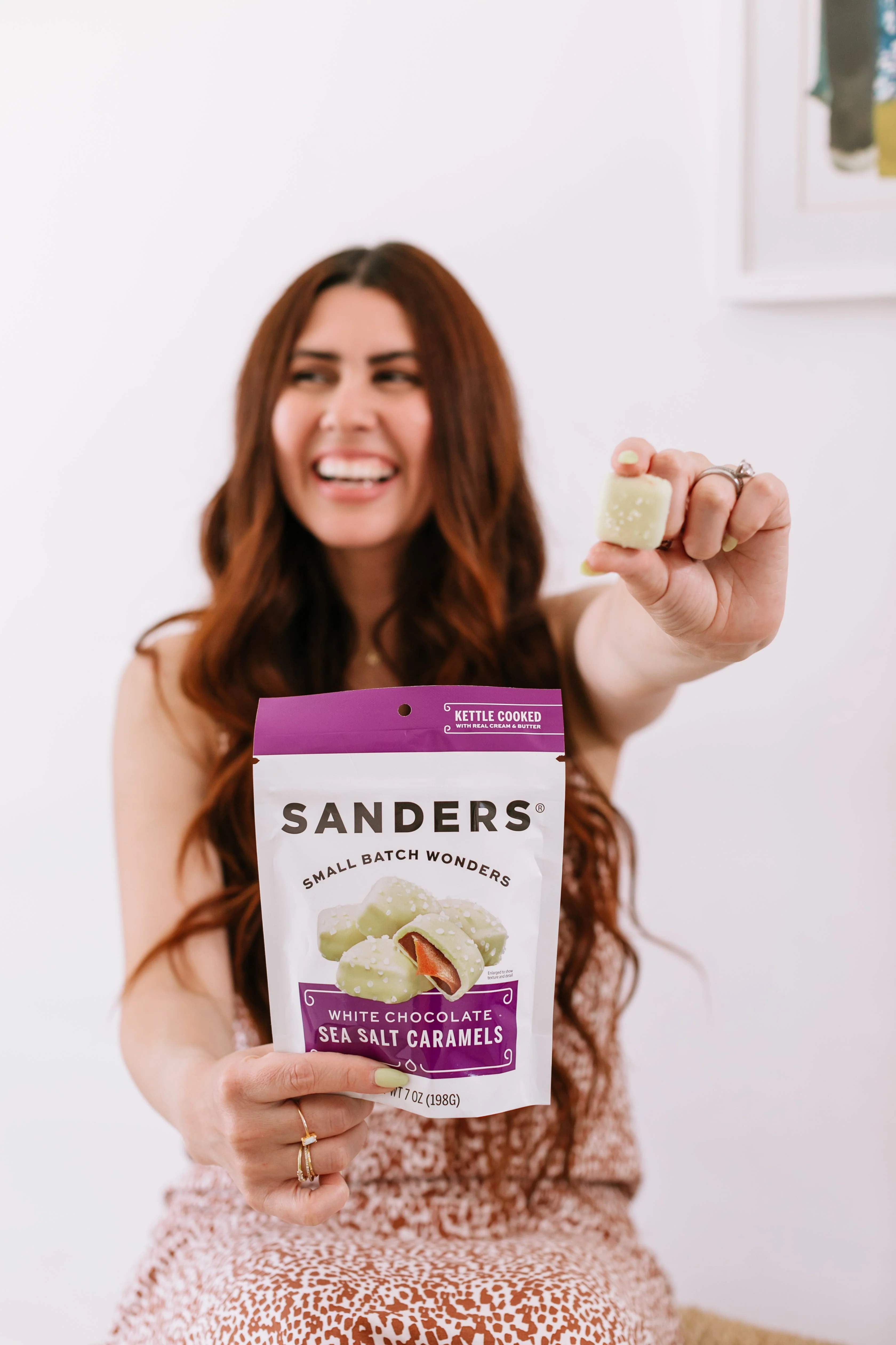 Sanders Candy - White Chocolate Sea Salt Caramel 18 oz. Tub - Image 3